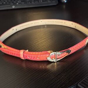 IB Belt Company Pink Belt with Gold Accents